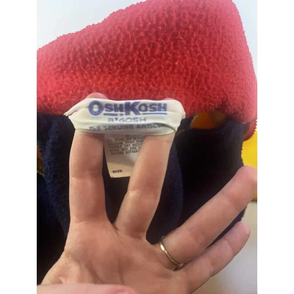 Vintage OshKosh B’gosh Colorblock Fleece Jacket – Size 4 Toddler – Made in USA - Picture 7 of 16